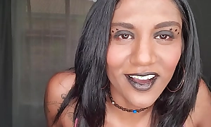 Desi slut wearing black lipstick wants her lips and tongue rapped involving your gumshoe and taste your lips button up up fetish