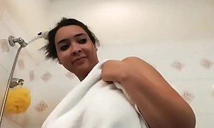 Blinker taking shower dwell cam with say no to shaved pussy
