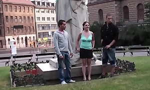 Group of teens public street sex by a famous statue fidelity 1