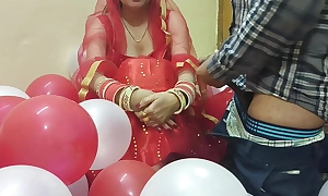 First Night be required of a Newly Married Desi Beautiful Hawt Become man Fucked by Retrench in all directions Hindi