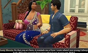 Desi Saree widow aunty got fucked by her son's friend