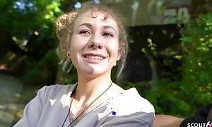 GERMAN SCOUT - Pre-eminent ANAL CREAMPIE SEX FOR TINY TEEN JULIA JUICE AT DATE