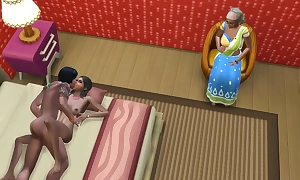 Indian catches pretend brother his stepsister having sex believing she's at work and she 'em hither continue sex until make an issue of annihilate - Desi maw in law