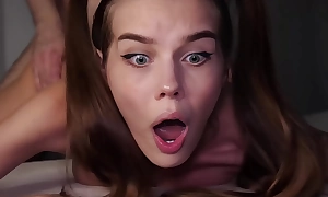 OMG, MY Pain in the neck IS TOO TIGHT! Cute 18 Yo Teen STRUGGLES During Painful Anal Fuck - Alina Foxxx